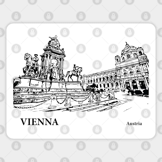 Vienna Austria Sticker by Lakeric
